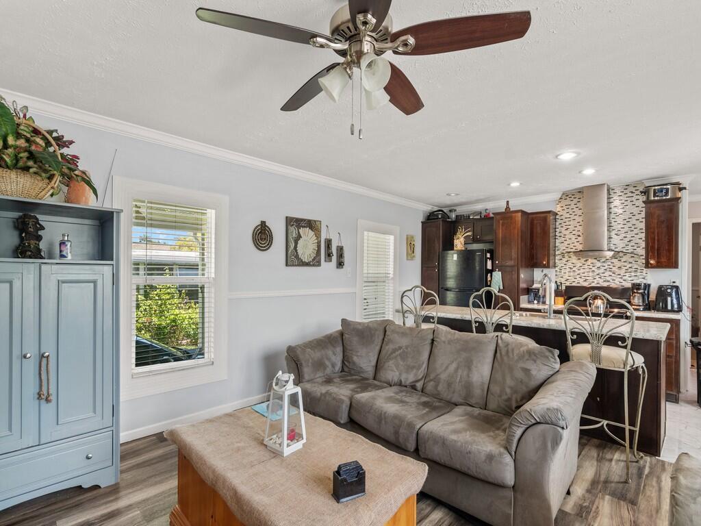 309 Mockingbird Avenue Fort Pierce, FL 34982 - Photo 3 of 22 Living Room and Kitchen