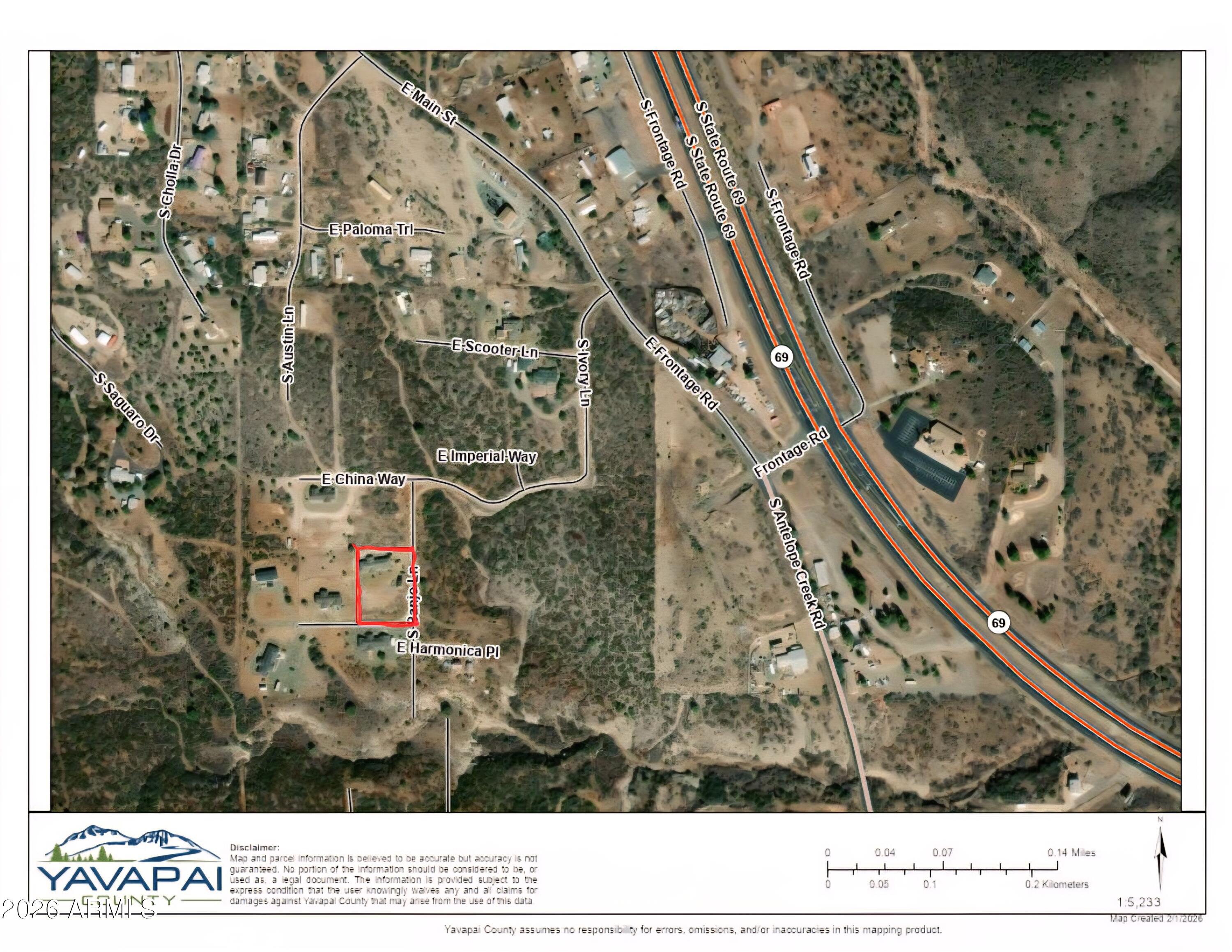 10930 South Banjo Way Mayer, AZ 86333 - Photo 27 of 30 County Map