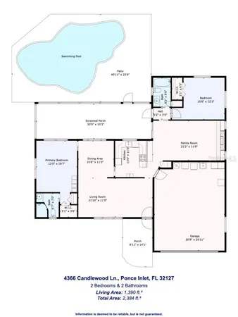 $599,900 | 4366 Candlewood Lane, Ponce Inlet, FL 32127