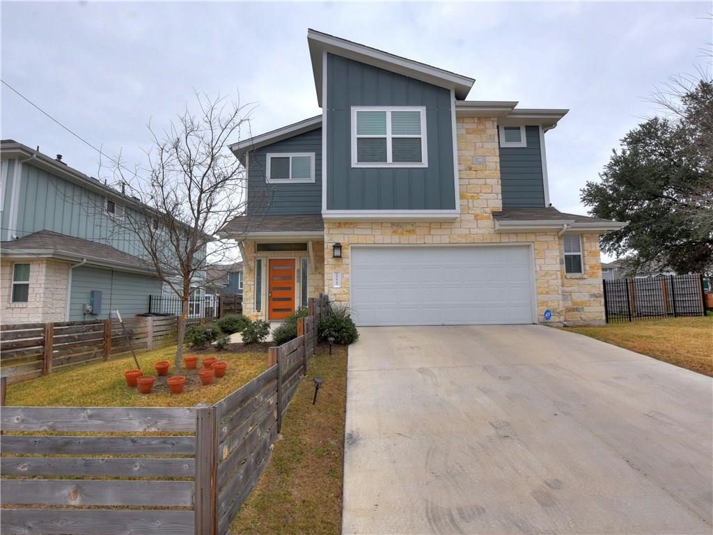 a front view of a house with swimming pool