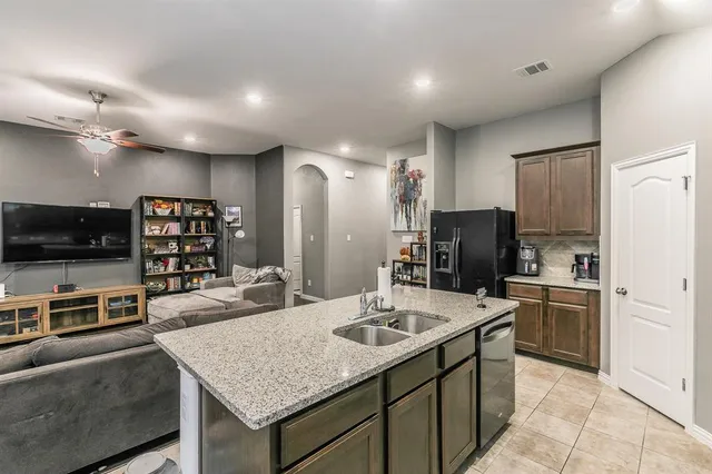 an aerial view of residential building