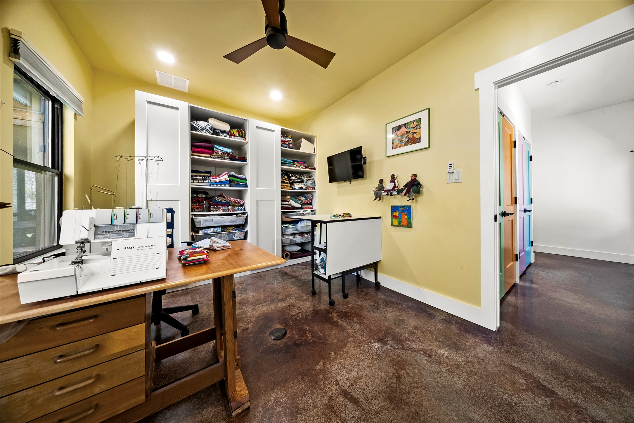 153 County Road 491 Elgin, TX 78621 - Photo 20 of 40 a view of a workspace with furniture