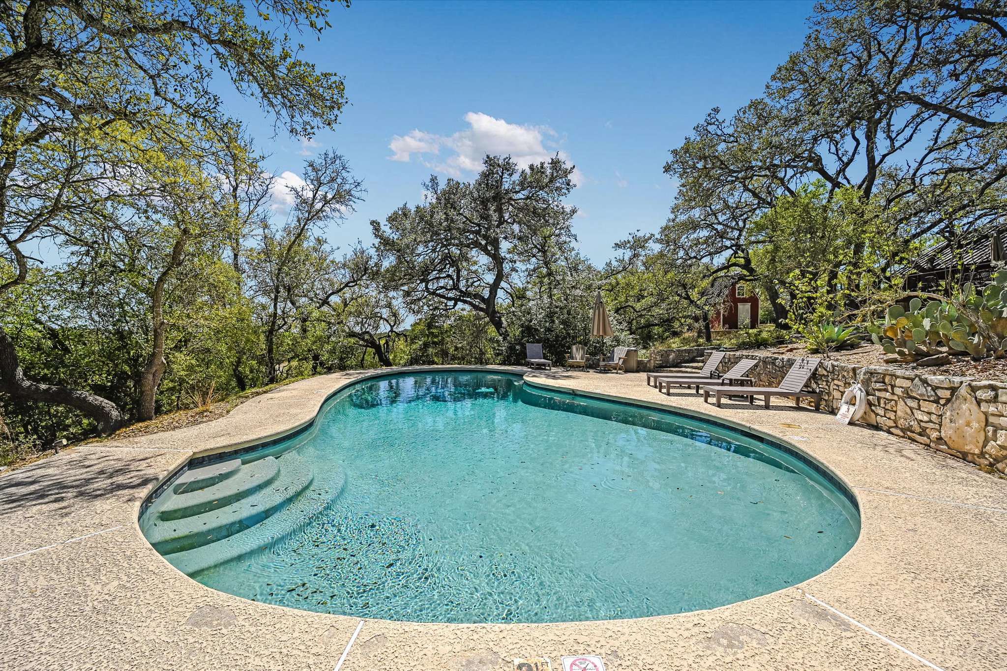 411 Whitetail Ridge Austin, TX 78737 - Photo 23 of 38 Outdoor pool with a patio area