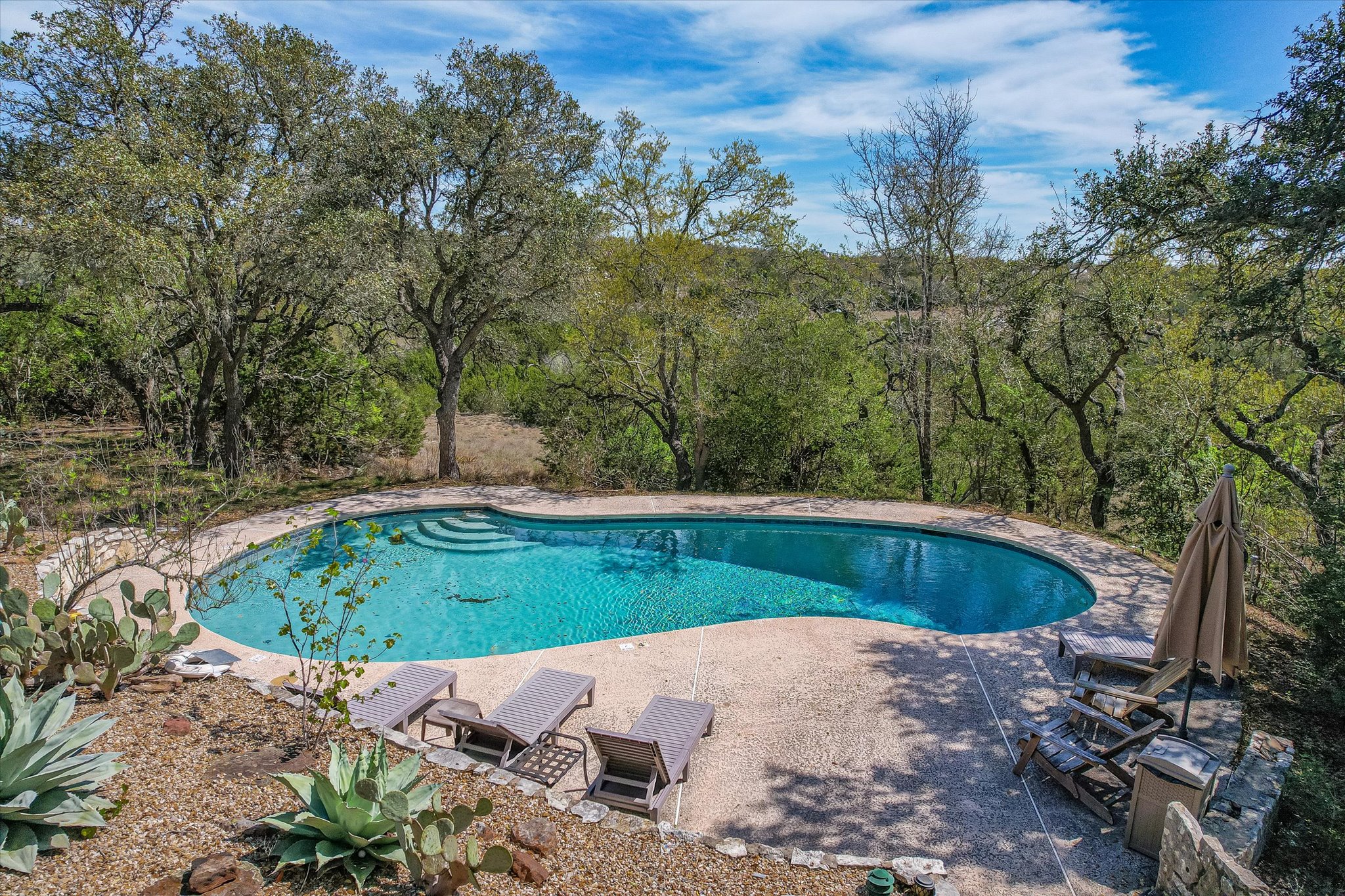 411 Whitetail Ridge Austin, TX 78737 - Photo 30 of 38 Swimming pool featuring a patio
