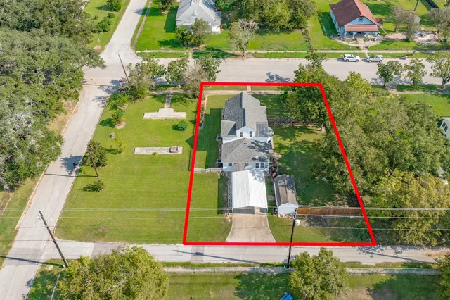 a view of a city with an ocean view