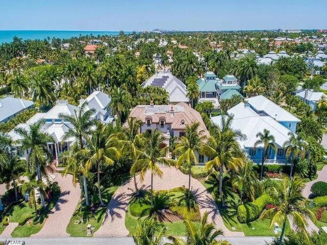 an aerial view of multiple house
