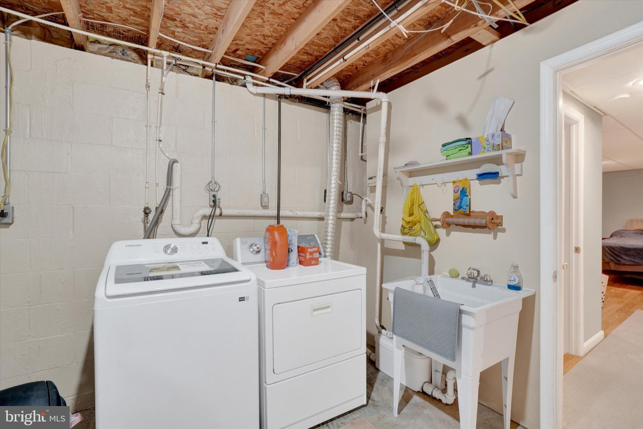335 Sechrist Flat Road Felton, PA 17322 - Photo 21 of 28 a utility room with dryer and washer