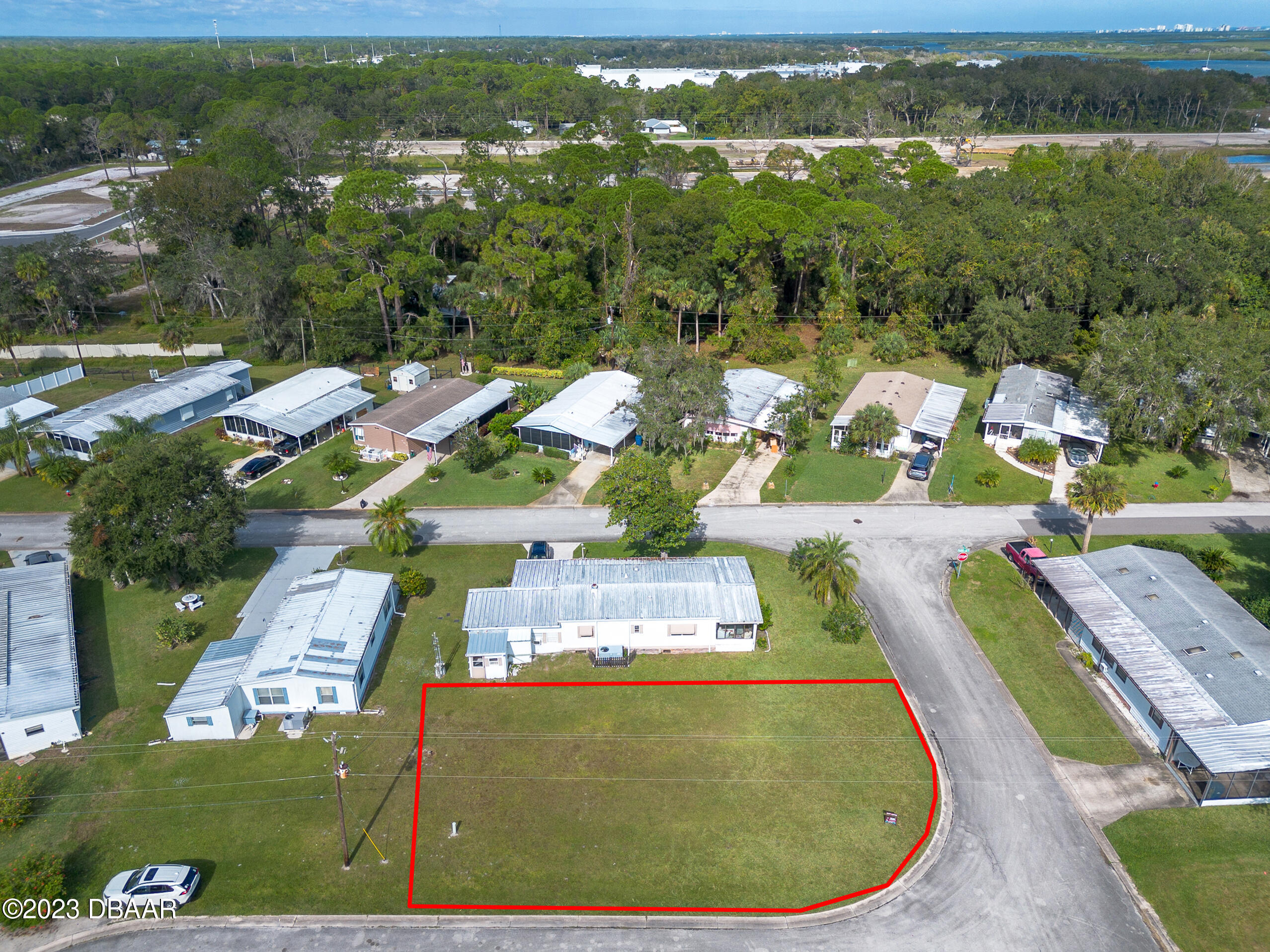 4332 Cedar Way Edgewater, FL 32141 - Photo 17 of 25 an aerial view of a house with a yard