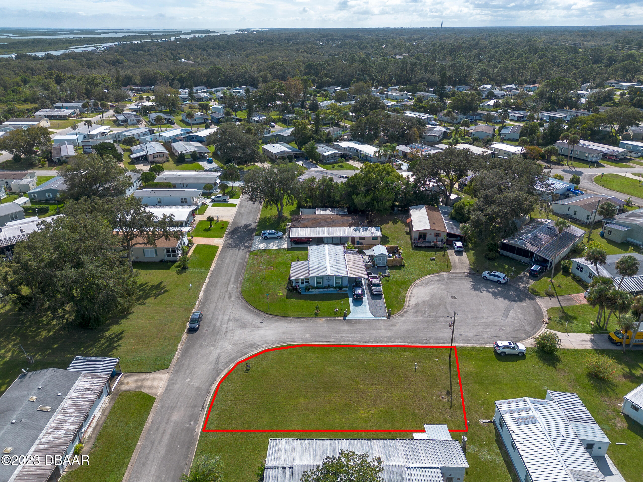 4332 Cedar Way Edgewater, FL 32141 - Photo 3 of 25 an aerial view of a house with a garden