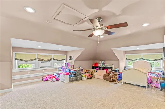 a living room with lots of furniture