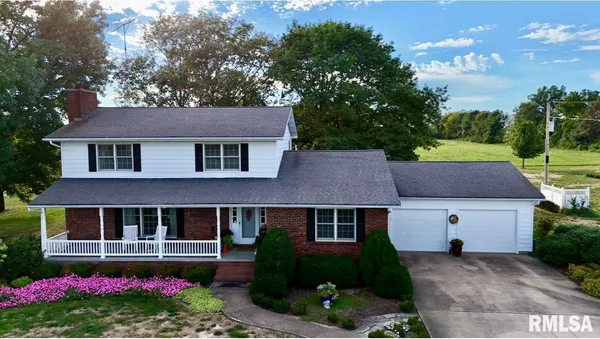 a aerial view of a house