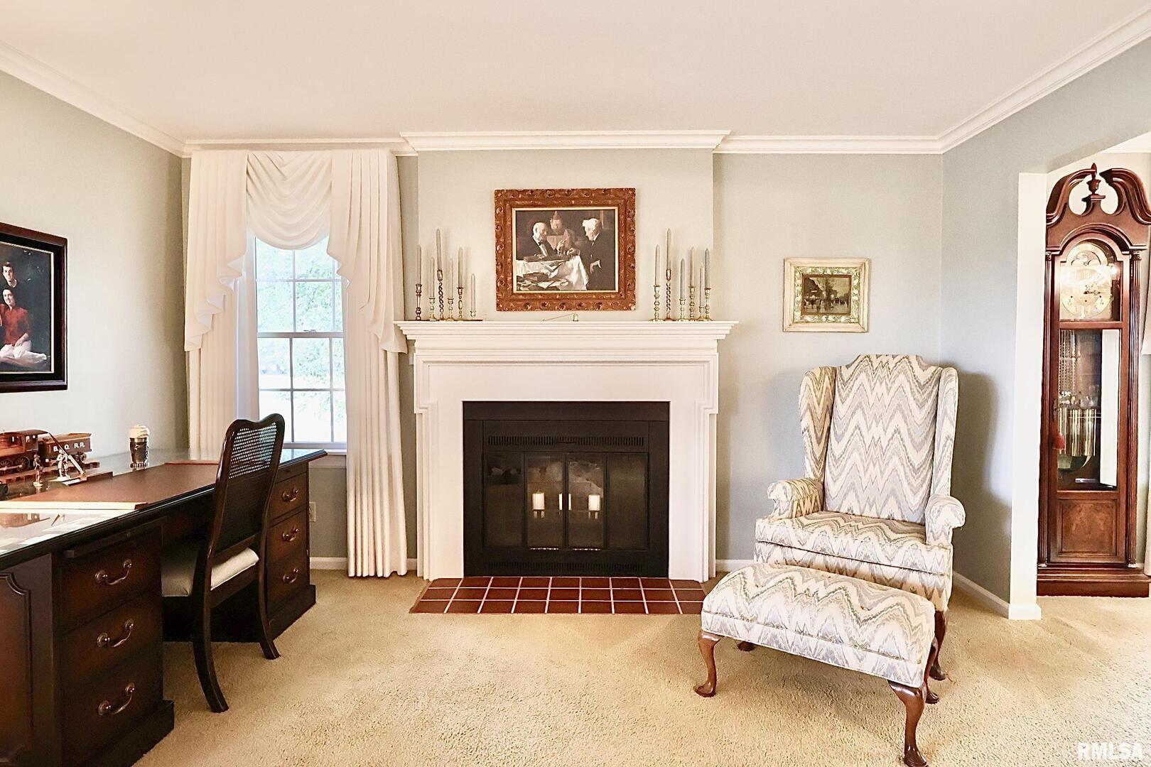 9879 Steel City Road Benton, IL 62812 - Photo 18 of 60 a living room with furniture and a fireplace