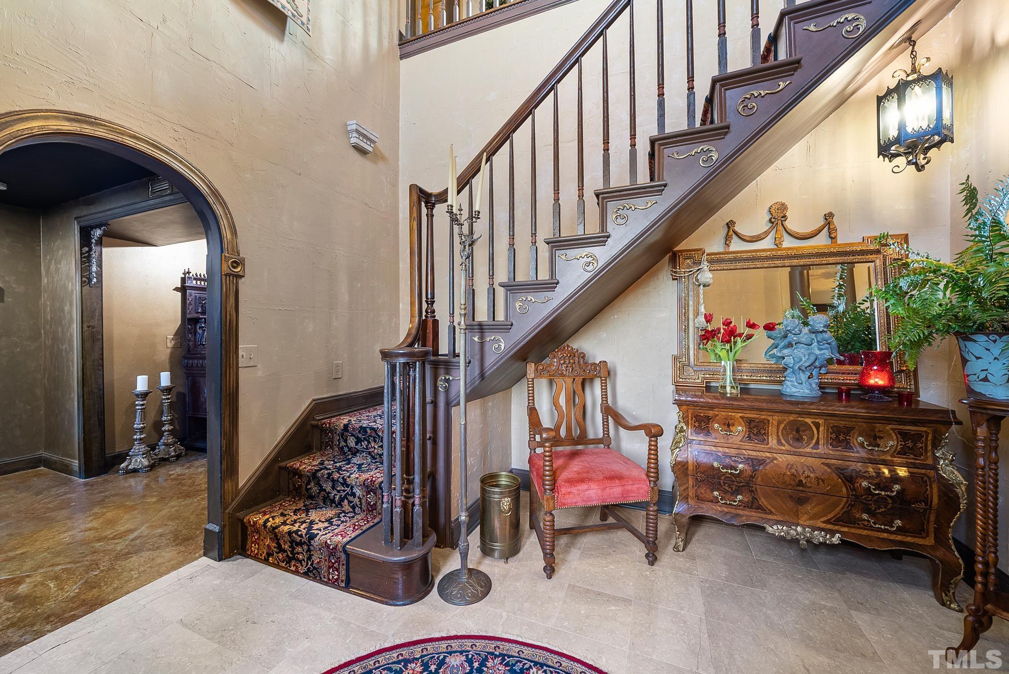 104 Pope Lake Road Angier, NC 27501 - Photo 12 of 49 a view of entryway with wooden floor and stairs