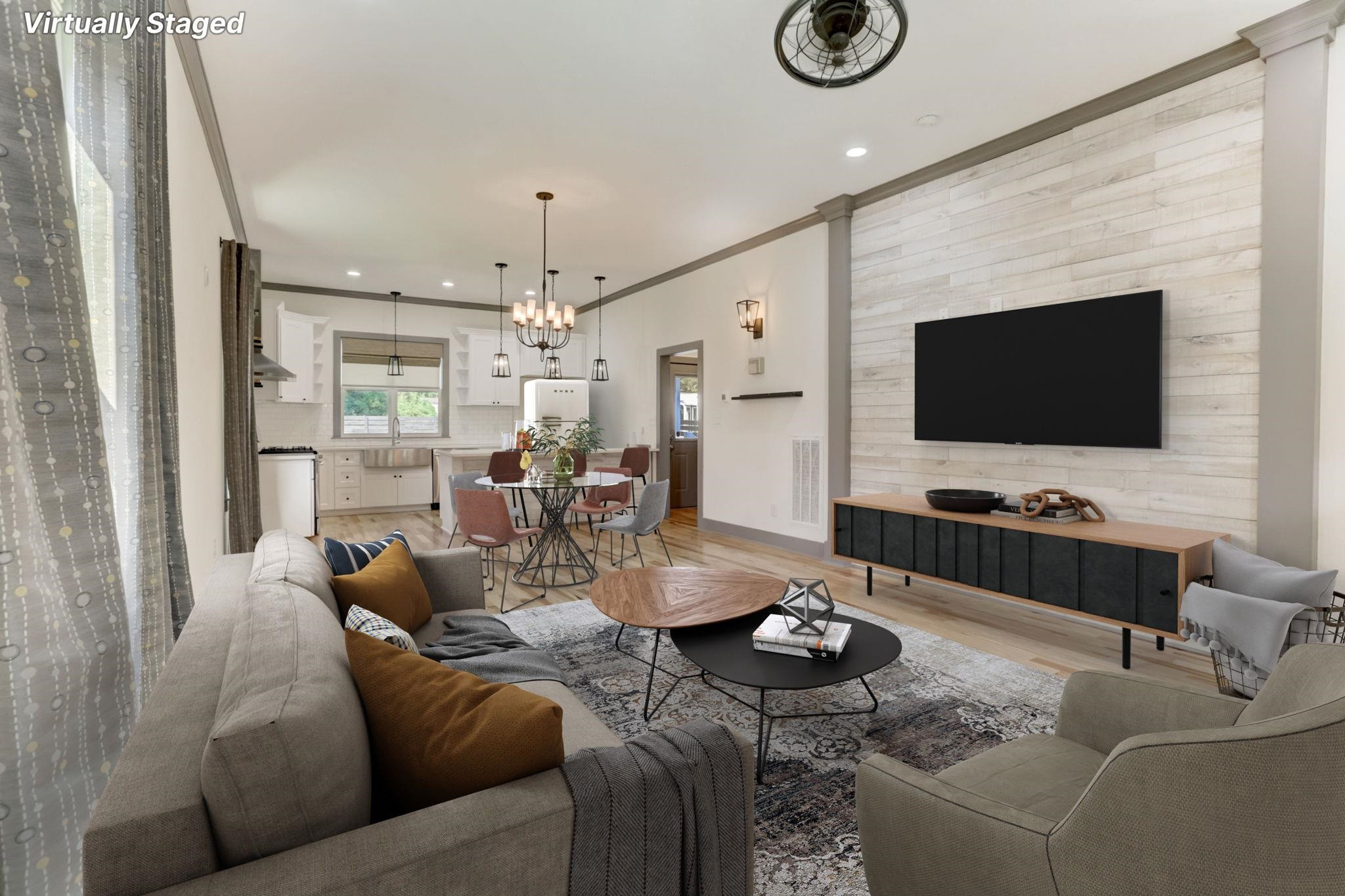 7 Hill Street Raleigh, NC 27610 - Photo 4 of 25 a living room with furniture and a flat screen tv