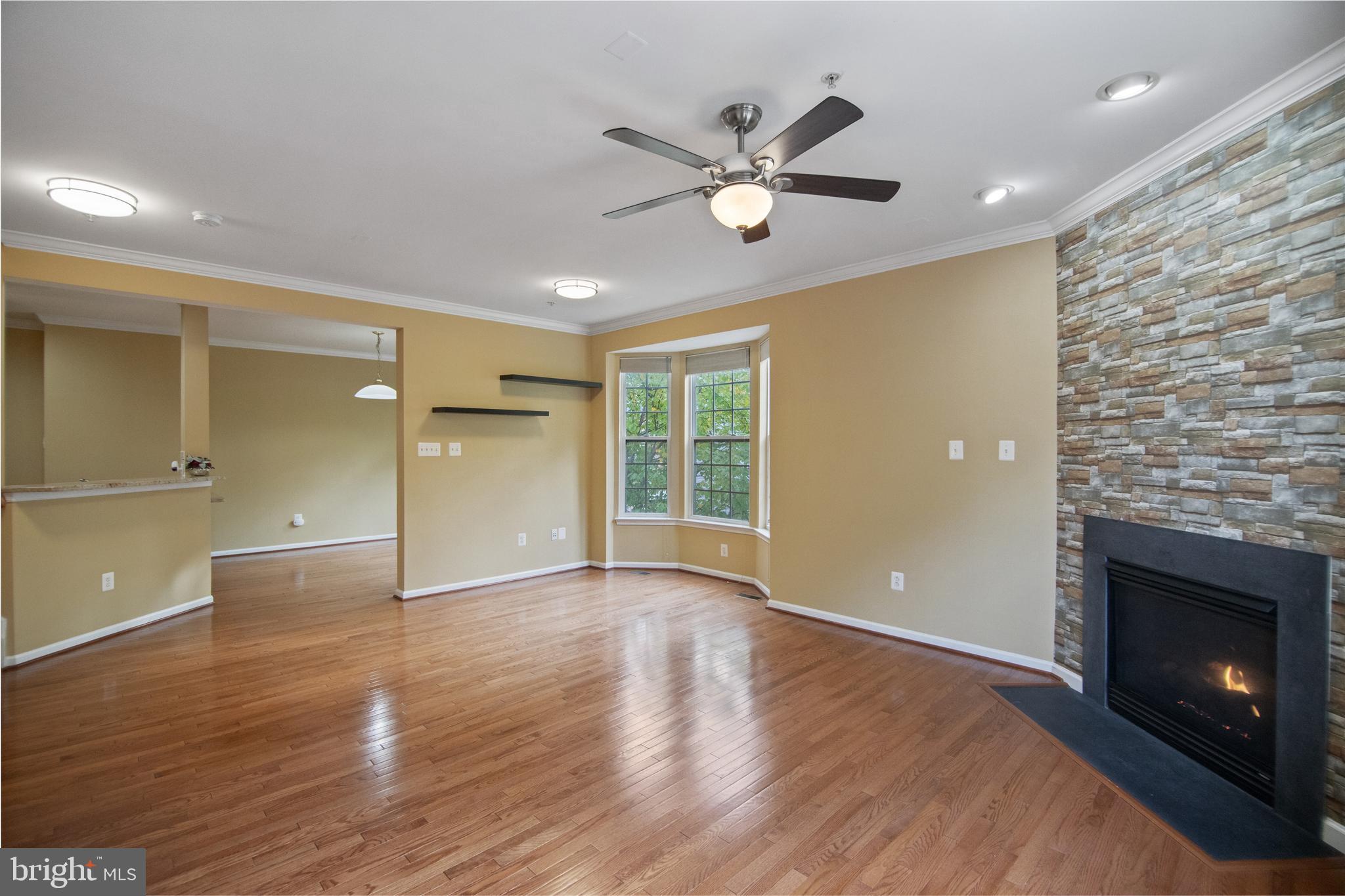 7171 Water Oak Road, Unit 175 Elkridge, MD 21075 - Photo 12 of 49 7171 WATER OAK - LIVING ROOM W/ GAS FIREPLACE