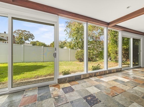 50 First Parish Road Scituate, MA 02066 - Photo 8 of 42 a view of back yard from a room