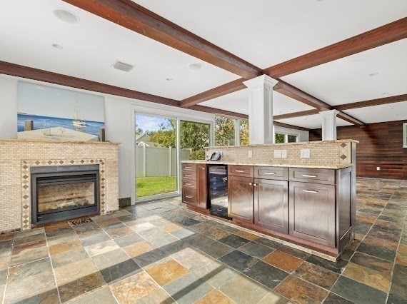 50 First Parish Road Scituate, MA 02066 - Photo 10 of 42 a bedroom with furniture and a fireplace