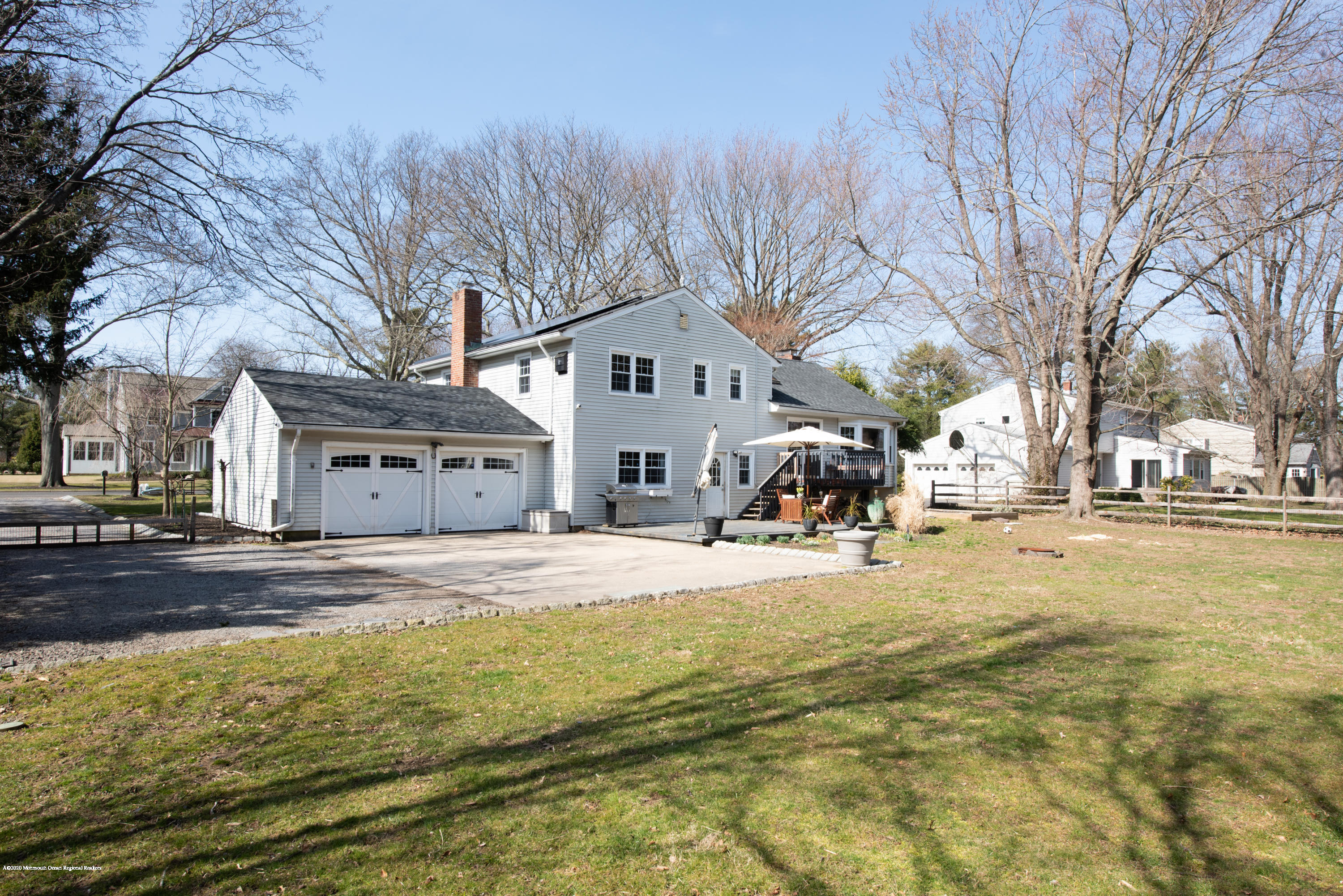 100 Rivers Edge Drive Little Silver, NJ 07739 - Photo 21 of 21 a view of a yard with a house on the side of the road
