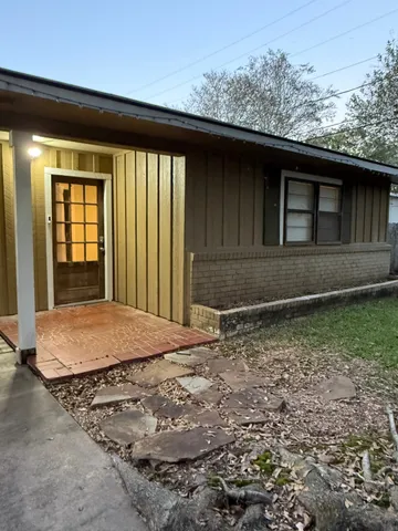 a backyard of a house