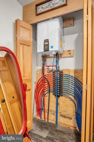 a car and car parked in a garage