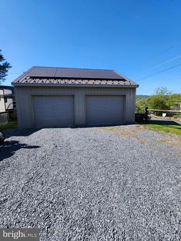 a view of a lake with a big yard
