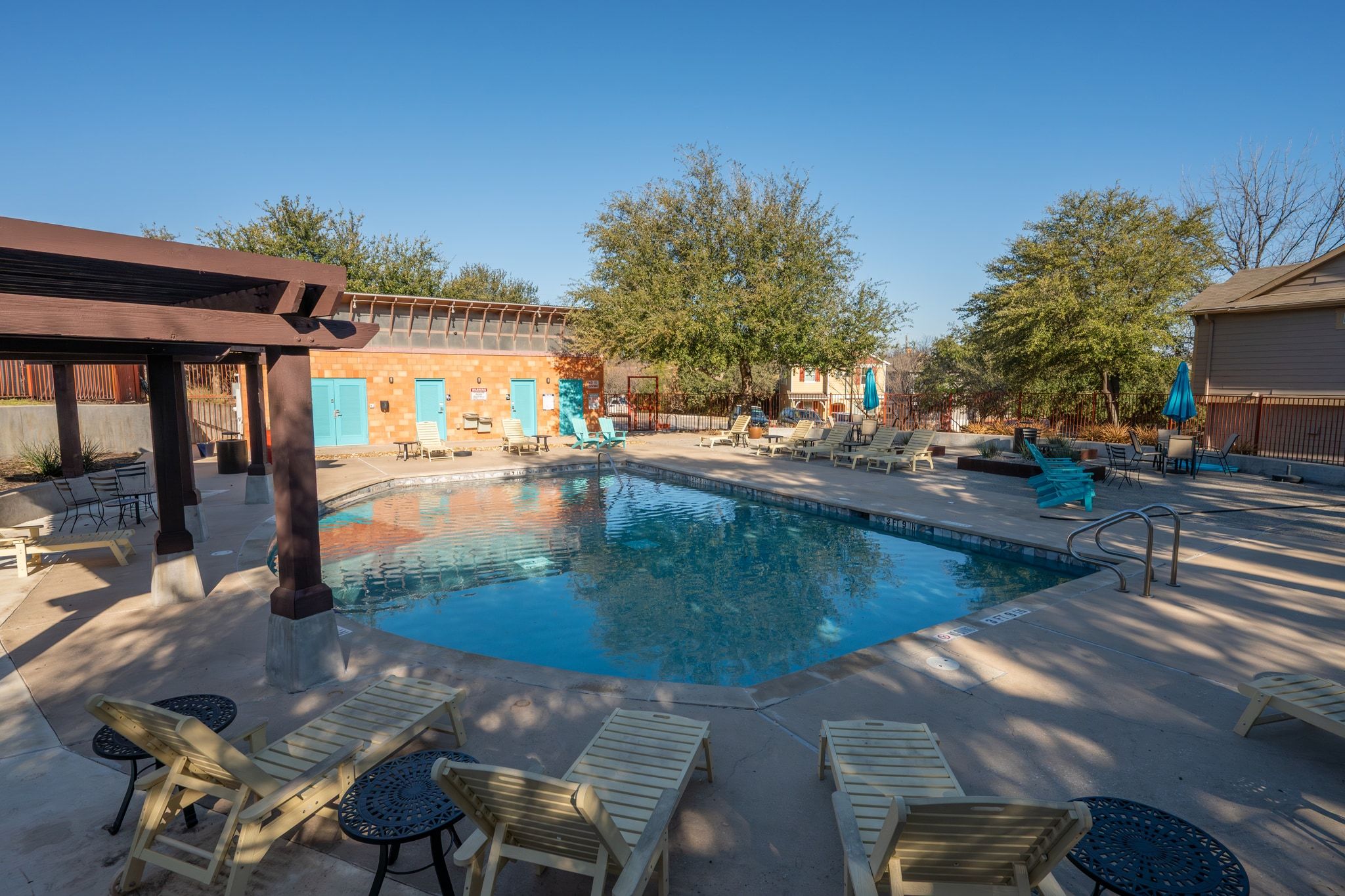 2905 Saville Loop Austin, TX 78741 - Photo 25 of 30 a view of yard from deck with patio