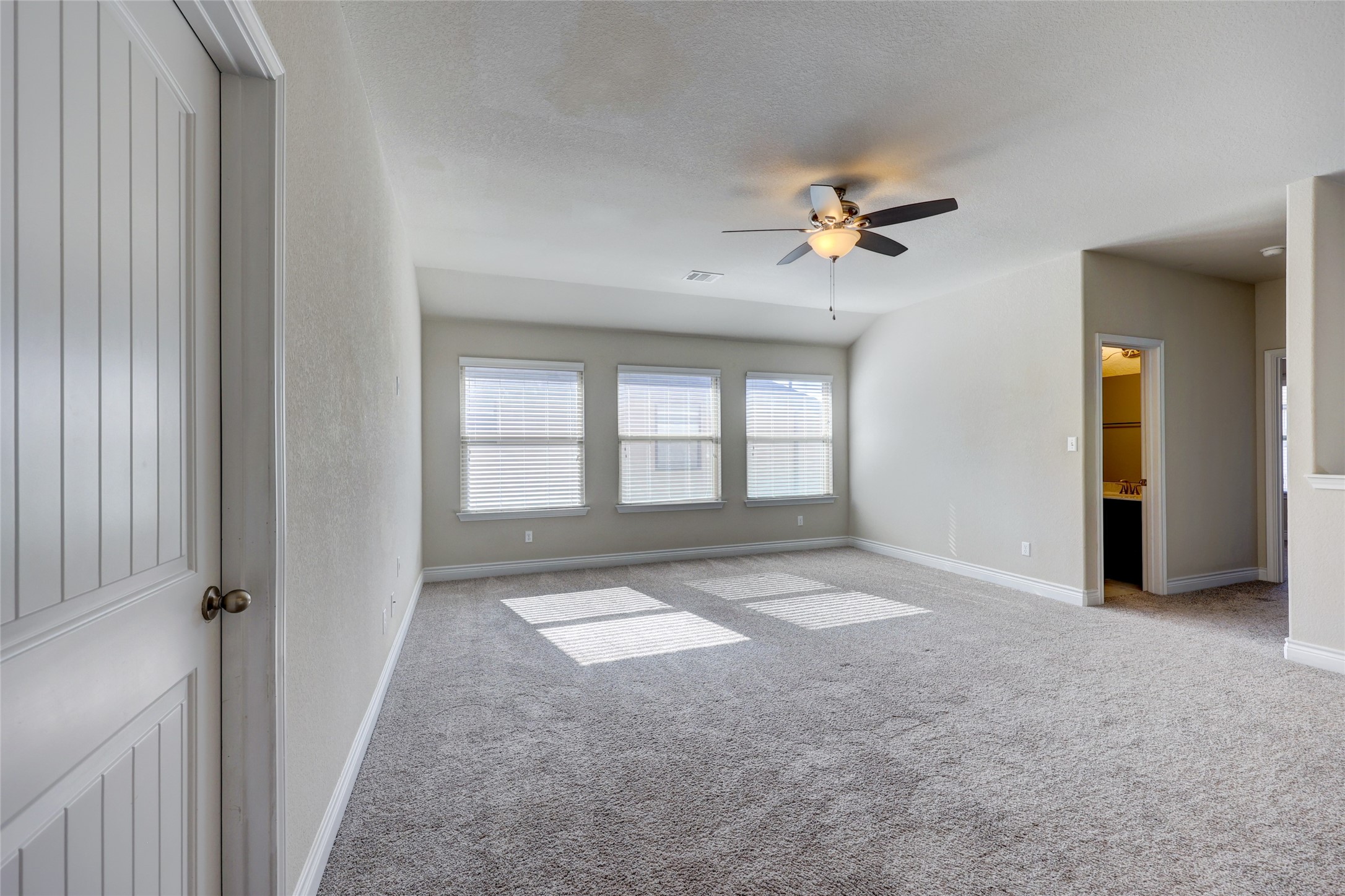 431 Millard Street Georgetown, TX 78628 - Photo 24 of 36 Spare room with a ceiling fan and light carpet