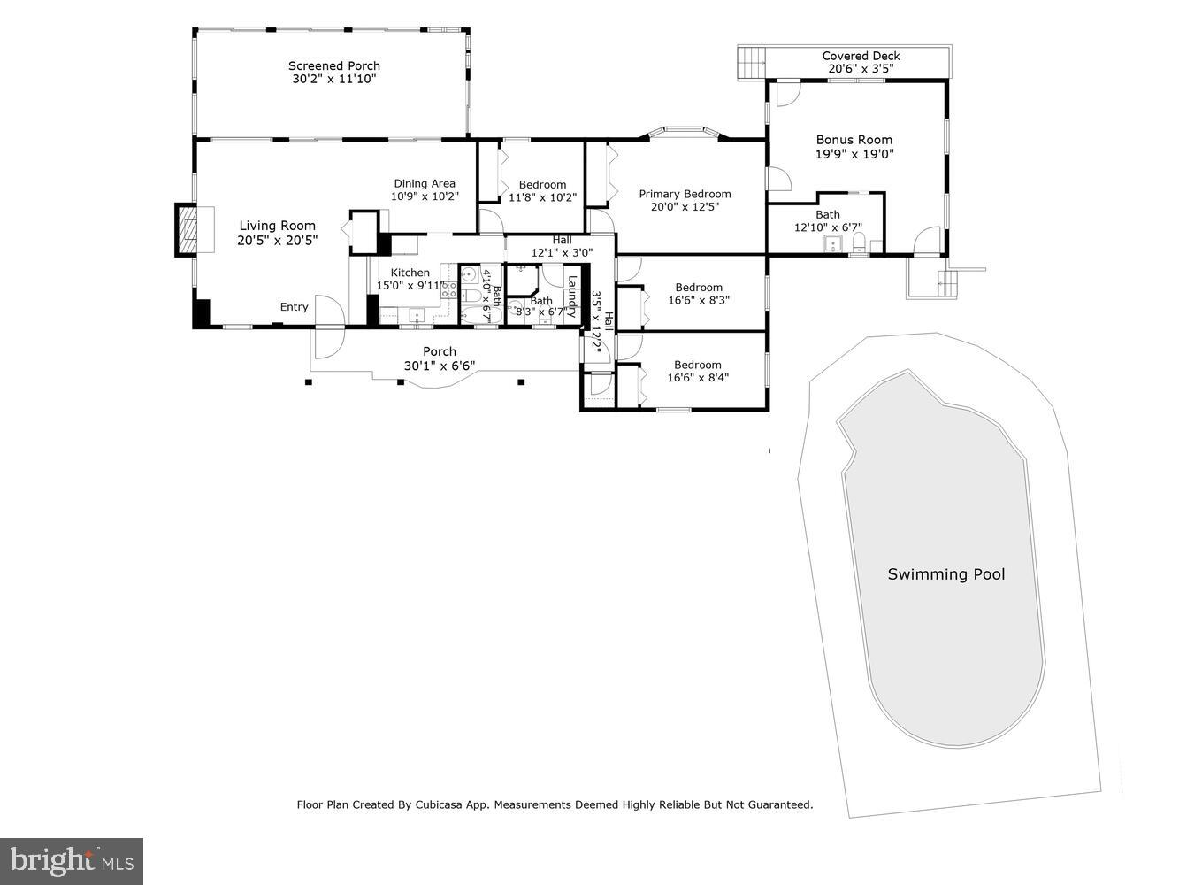 7225 Cooper Point Road Bozman, MD 21612 - Photo 34 of 34 Floor Plan. Bathroom off Bonus Room is unfinished