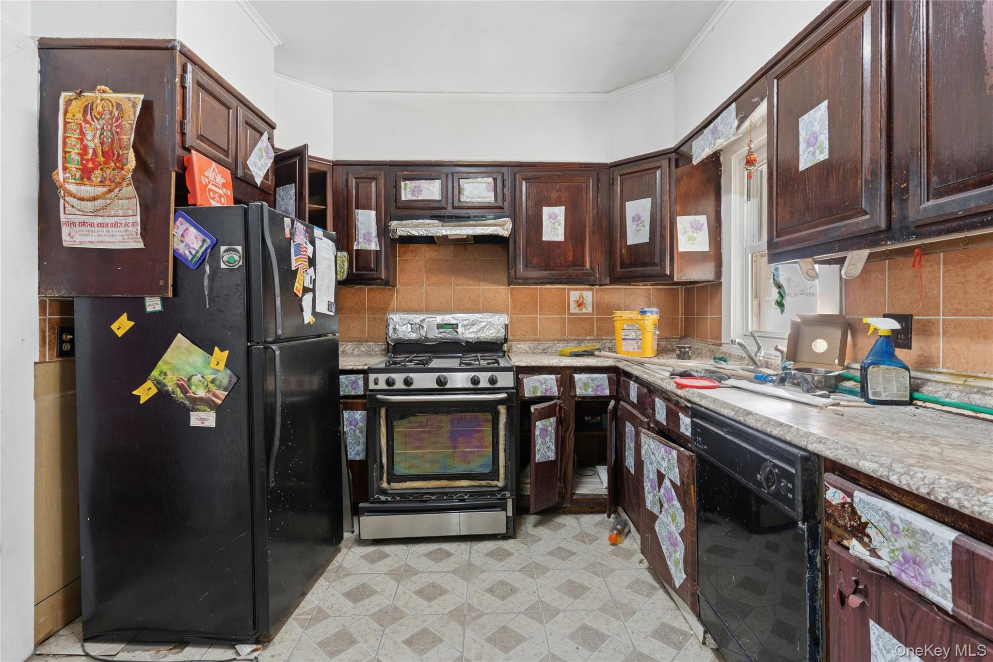 62-82 Booth Street Queens, NY 11374 - Photo 6 of 9 a kitchen with stainless steel appliances granite countertop a stove and a refrigerator