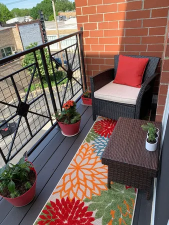 a view of balcony with city view
