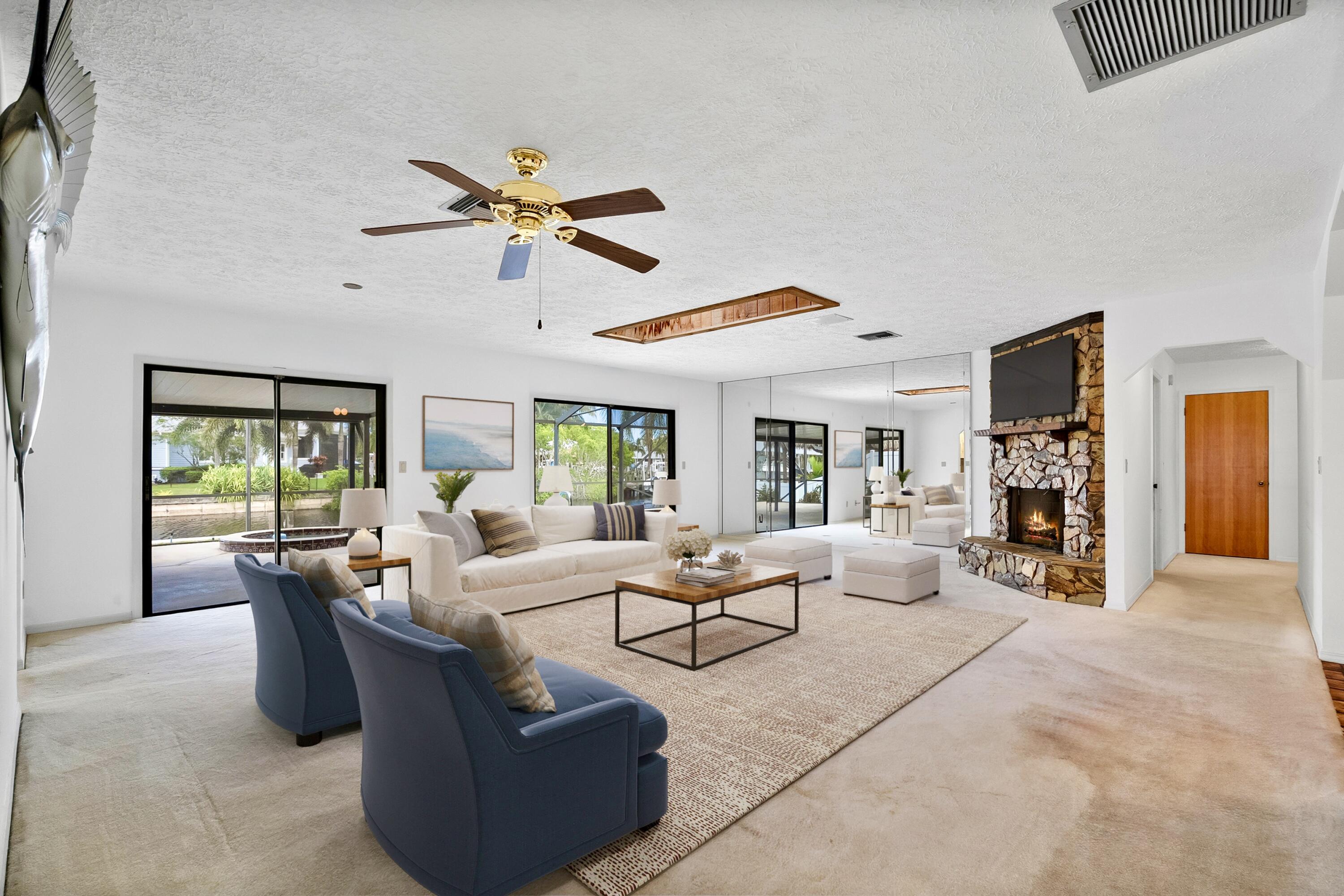 1545 Southwest Dyer Point Road Palm City, FL 34990 - Photo 13 of 44 Great Room-staged