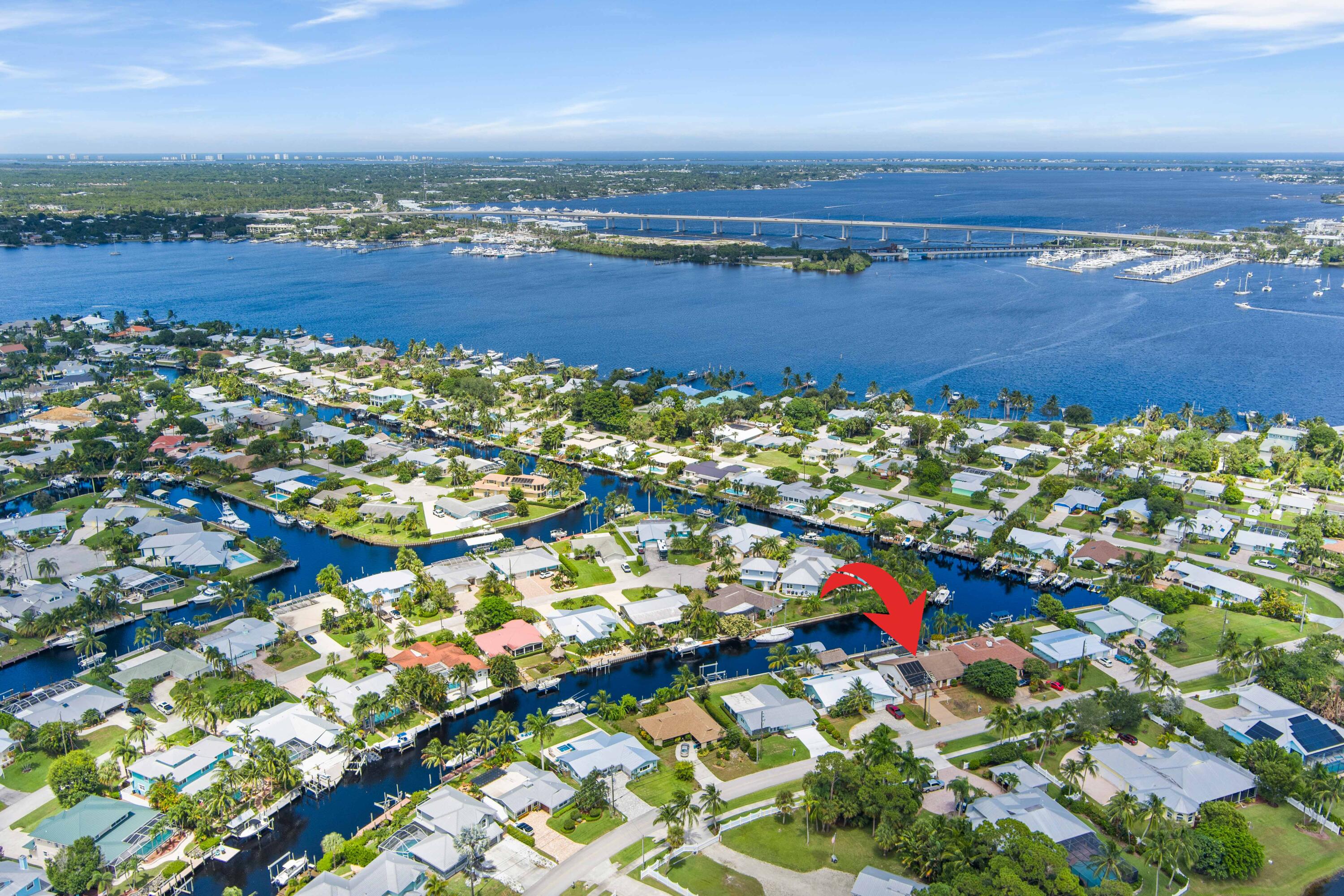 1545 Southwest Dyer Point Road Palm City, FL 34990 - Photo 2 of 44 Waterfront home-no fixed bridges.