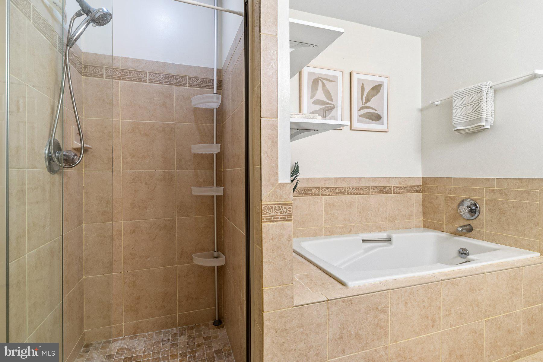 14215 Greenview Drive Laurel, MD 20708 - Photo 21 of 35 a bathroom with a bathtub and shower