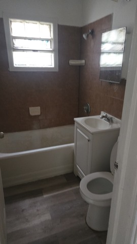 7726 South Maryland Avenue Chicago, IL 60619 - Photo 14 of 17 a bathroom with a toilet a sink and a bathtub