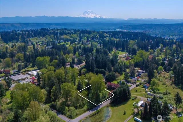 a view of city and mountain