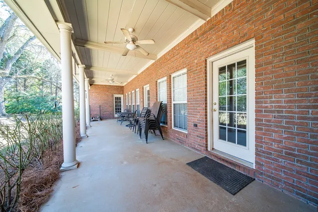 a view of outdoor space with garden