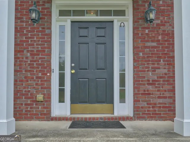 a view of a brick house