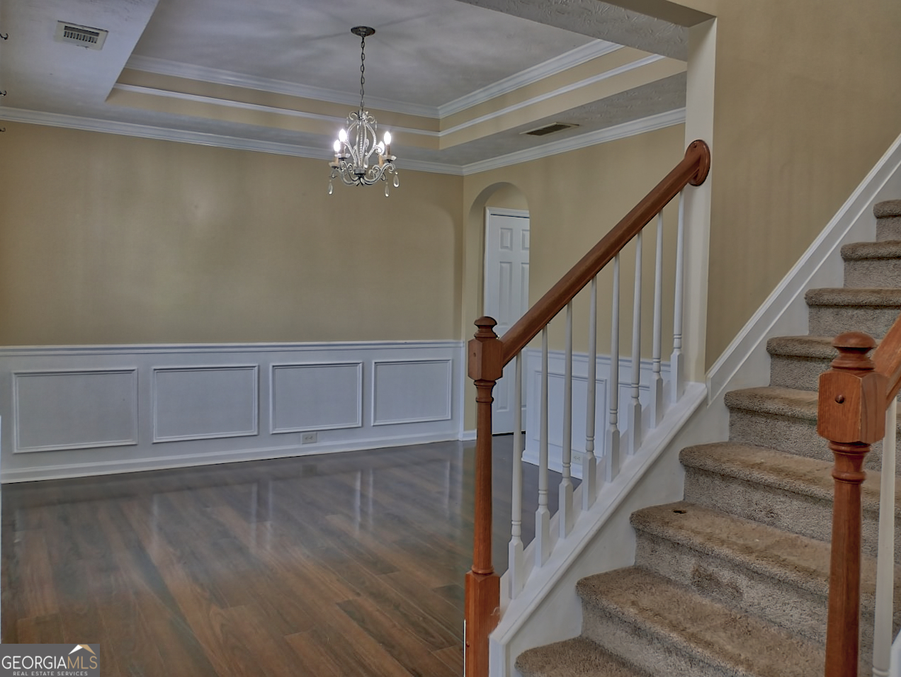 512 Chaucer Way Stockbridge, GA 30281 - Photo 4 of 25 a view of entryway and hall with wooden floor