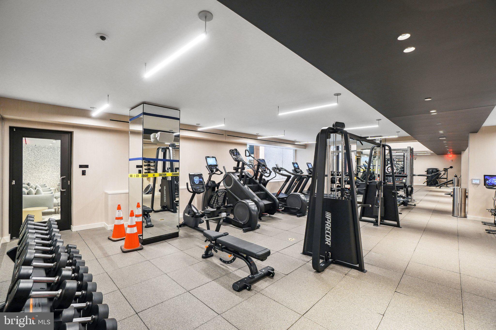 601 Wharf Street Southwest, Unit 213 Washington, DC 20024 - Photo 21 of 23 a view of a room with gym equipment
