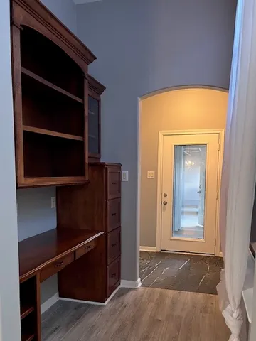 a view of an empty room