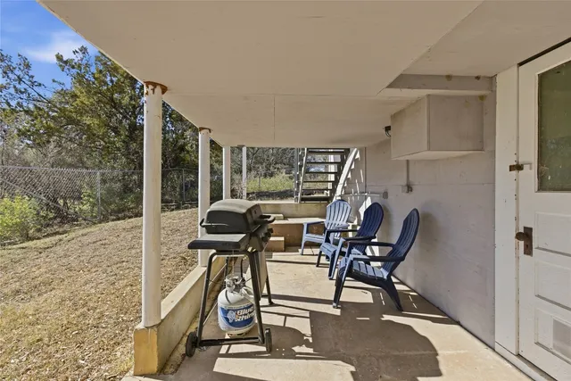 a view of outdoor space and seating area