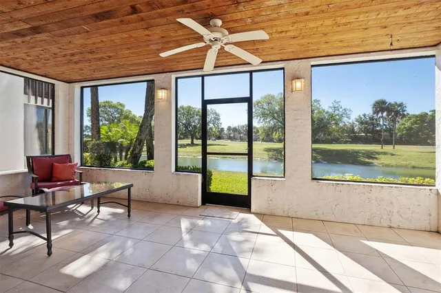 a building outdoor space with seating space