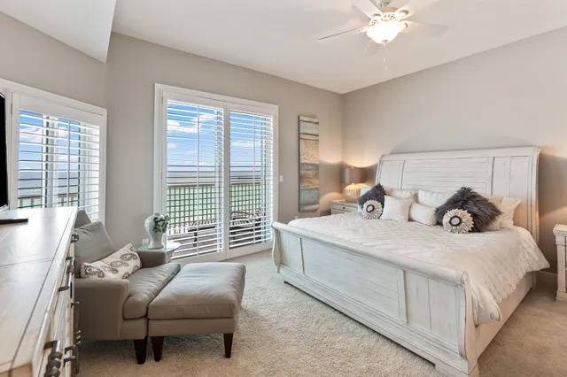 a view of a balcony with lake view and mountain view