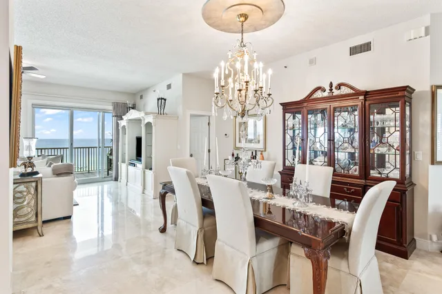 a view of a balcony with wooden floor