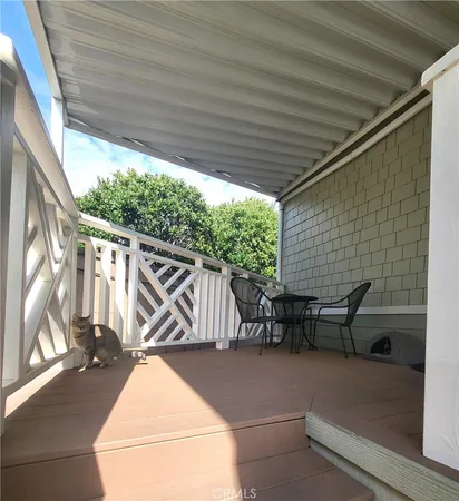 a view of outdoor space with seating
