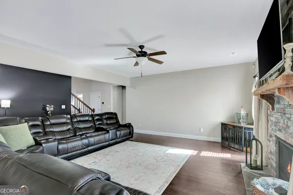 a kitchen with lots of counter top space and stainless steel appliances