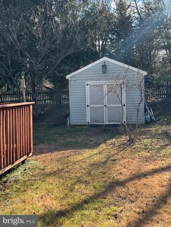 a backyard of a house