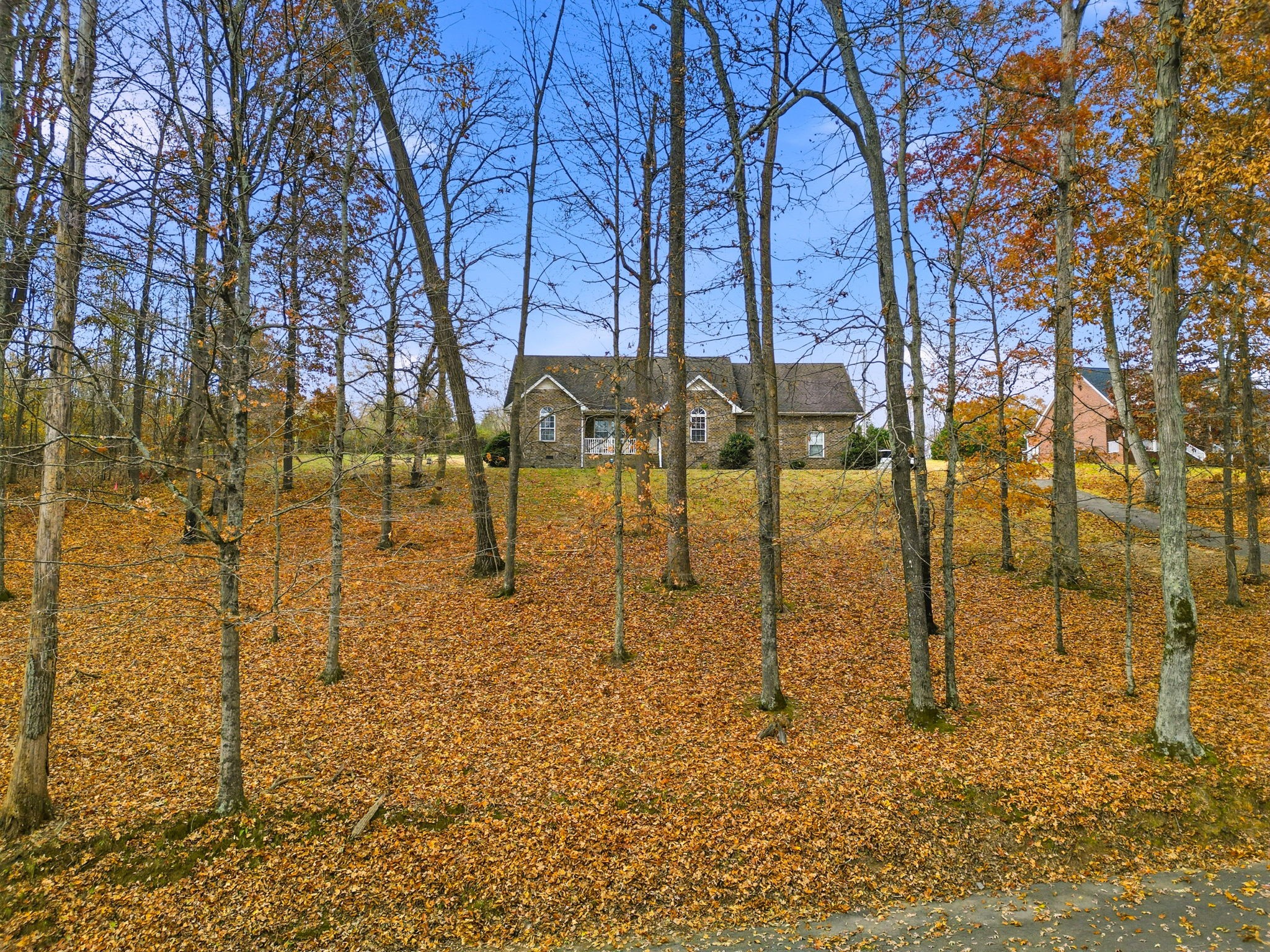 742 Bowling Branch Road Cottontown, TN 37048 - Photo 1 of 42 a backyard of a building with trees