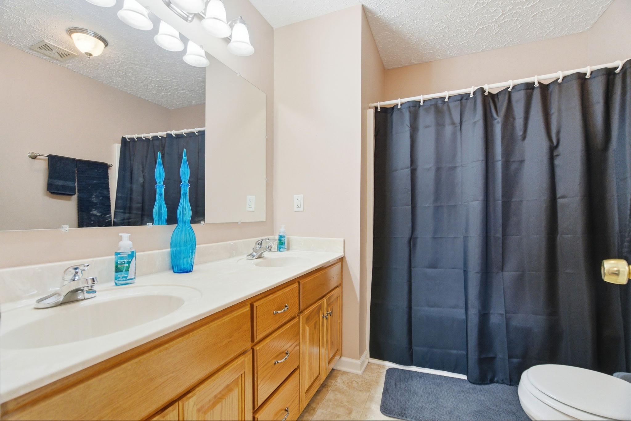 742 Bowling Branch Road Cottontown, TN 37048 - Photo 29 of 42 a bathroom with a sink vanity mirror and toilet