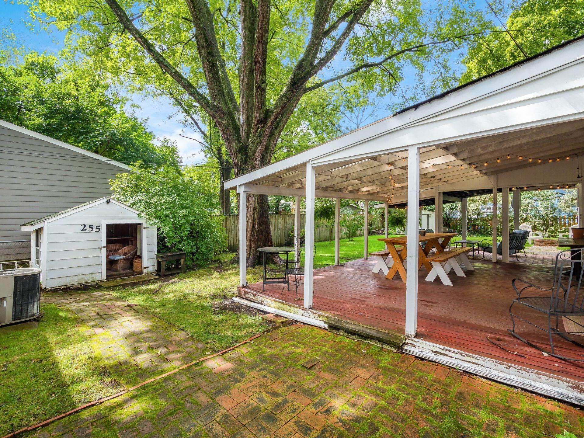 255 South Chesterfield Road Columbus, OH 43209 - Photo 45 of 54 Covered Back Deck and Patio Perfect for Entertaining, Relaxing, or Enjoying the Yard!